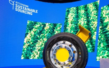 Goodyear reveals 63% sustainable material truck tire